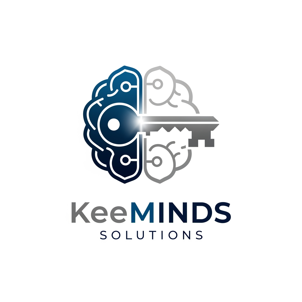 AI Design for create logo for my IT company "KeeMinds Solutions"