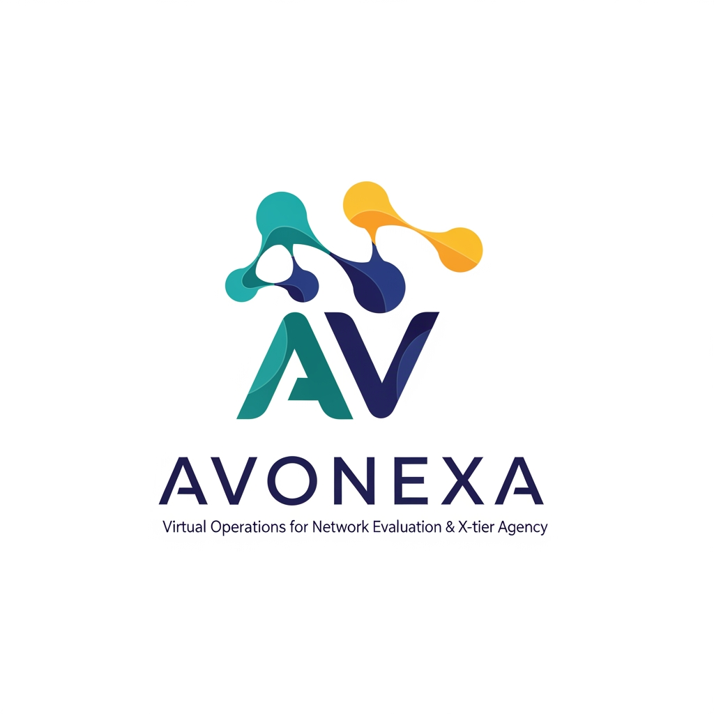 AI Design for কোম্পানির নাম = AVONEXA এটা বাঙালি এগুলো হয়
A = Asima (আপনার নাম)
V = Virtual (ভার্চুয়াল নেটওয়ার্ক)
O = Operations for (অপারেশনস ফর)
N = Network (নেটওয়ার্ক)
E = Evaluation & (কন্টেন্ট মূল্যায়ন)
X = X-tier (সর্বোচ্চ স্তর)
A = Agency (এজেন্সি)
এটা আমার কোম্পানি জন্য লাগবে logo এমন ভাবে দাও বাংলাদেশ এমন কোন কোম্পানির লোগ নেই Give it to bangladesh in such a way that peolpe will look at it and see that color is the best