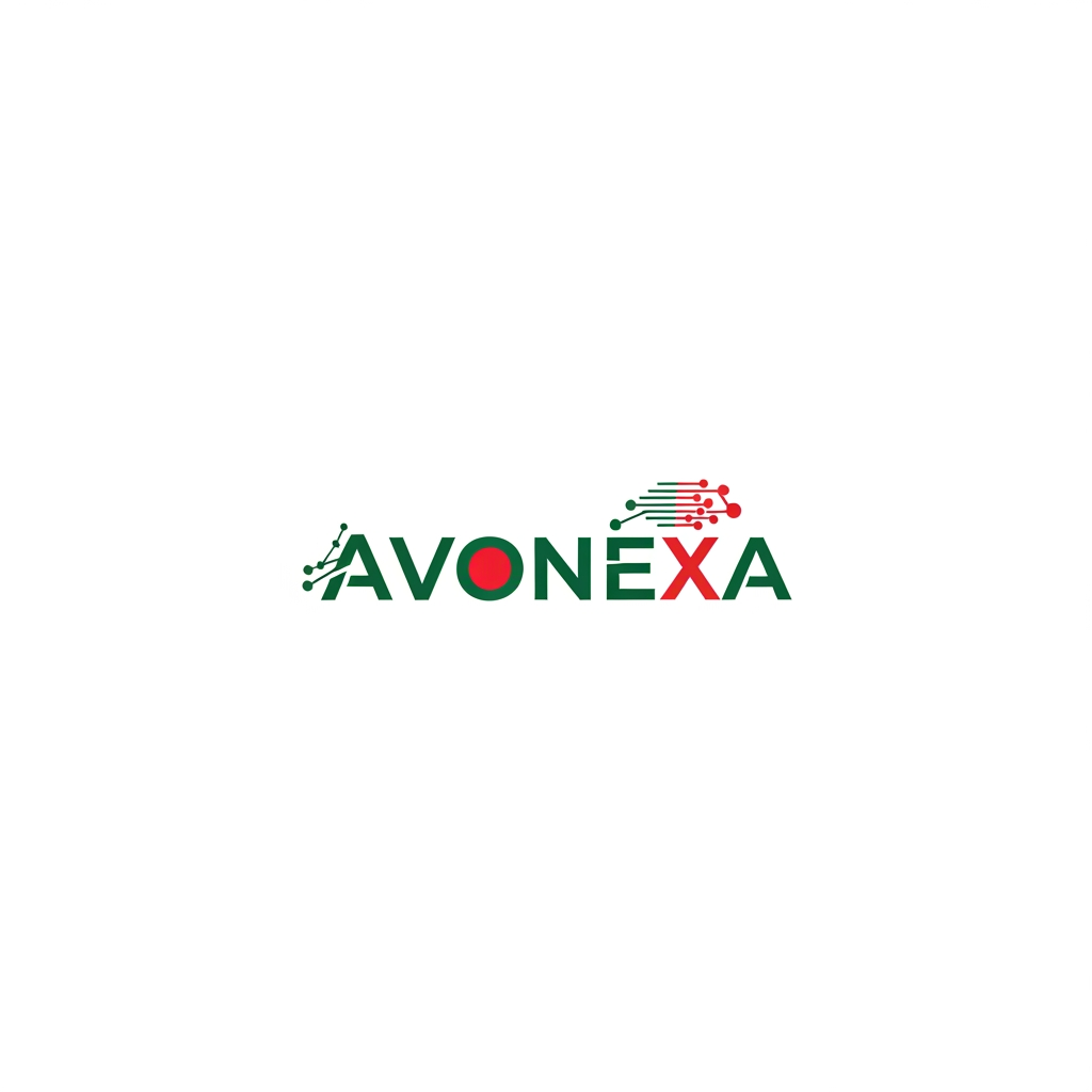 AI Design for কোম্পানির নাম = AVONEXA এটা বাঙালি এগুলো হয়
A = Asima (আপনার নাম)
V = Virtual (ভার্চুয়াল নেটওয়ার্ক)
O = Operations for (অপারেশনস ফর)
N = Network (নেটওয়ার্ক)
E = Evaluation & (কন্টেন্ট মূল্যায়ন)
X = X-tier (সর্বোচ্চ স্তর)
A = Agency (এজেন্সি)
এটা আমার কোম্পানি জন্য লাগবে logo এমন ভাবে দাও বাংলাদেশ এমন কোন কোম্পানির লোগ নেই