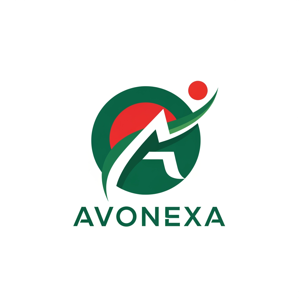 AI Design for কোম্পানির নাম = AVONEXA এটা বাঙালি এগুলো হয়
A = Asima (আপনার নাম)
V = Virtual (ভার্চুয়াল নেটওয়ার্ক)
O = Operations for (অপারেশনস ফর)
N = Network (নেটওয়ার্ক)
E = Evaluation & (কন্টেন্ট মূল্যায়ন)
X = X-tier (সর্বোচ্চ স্তর)
A = Agency (এজেন্সি)
এটা আমার কোম্পানি জন্য লাগবে logo এমন ভাবে দাও বাংলাদেশ এমন কোন কোম্পানির লোগ নেই Give it to bangladesh in such a way that peolpe will look at it and see that color is the best