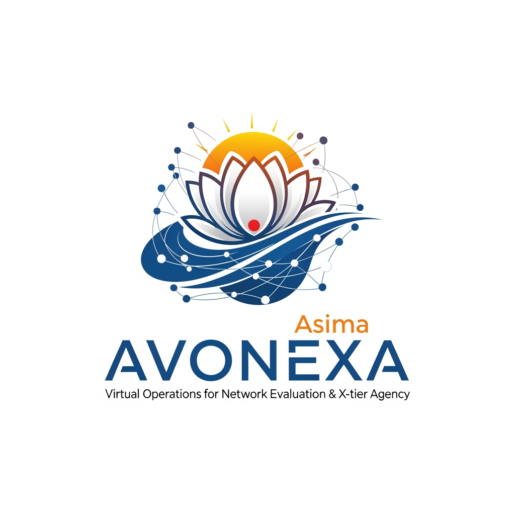 AI Design for কোম্পানির নাম = AVONEXA এটা বাঙালি এগুলো হয়
A = Asima (আপনার নাম)
V = Virtual (ভার্চুয়াল নেটওয়ার্ক)
O = Operations for (অপারেশনস ফর)
N = Network (নেটওয়ার্ক)
E = Evaluation & (কন্টেন্ট মূল্যায়ন)
X = X-tier (সর্বোচ্চ স্তর)
A = Agency (এজেন্সি)
এটা আমার কোম্পানি জন্য লাগবে logo এমন ভাবে দাও বাংলাদেশ এমন কোন কোম্পানির লোগ নেই Give it to bangladesh in such a way that peolpe will look at it and see that color is the best