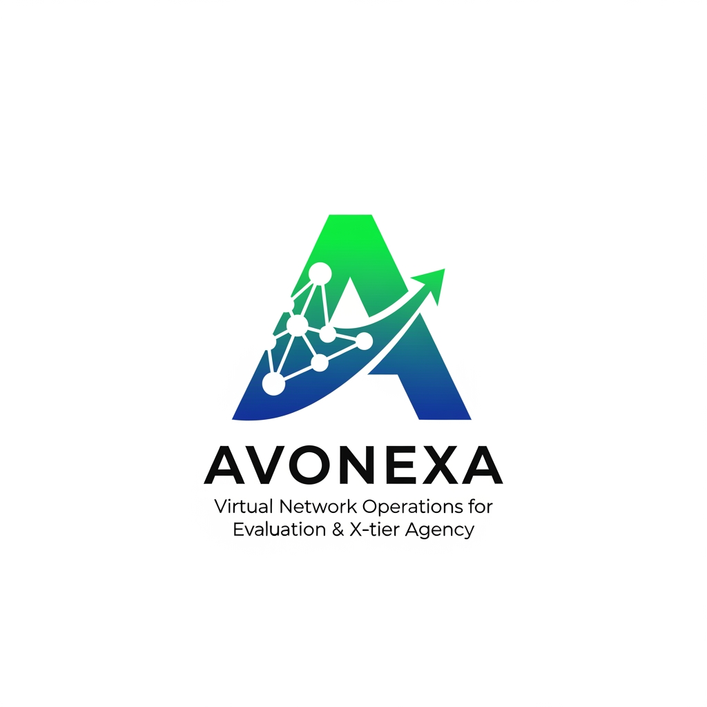 AI Design for কোম্পানির নাম = AVONEXA এটা বাঙালি এগুলো হয়
A = Asima (আপনার নাম)
V = Virtual (ভার্চুয়াল নেটওয়ার্ক)
O = Operations for (অপারেশনস ফর)
N = Network (নেটওয়ার্ক)
E = Evaluation & (কন্টেন্ট মূল্যায়ন)
X = X-tier (সর্বোচ্চ স্তর)
A = Agency (এজেন্সি)
এটা আমার কোম্পানি জন্য লাগবে logo এমন ভাবে দাও বাংলাদেশ এমন কোন কোম্পানির লোগ নেই Give it to bangladesh in such a way that peolpe will look at it and see that color is the best