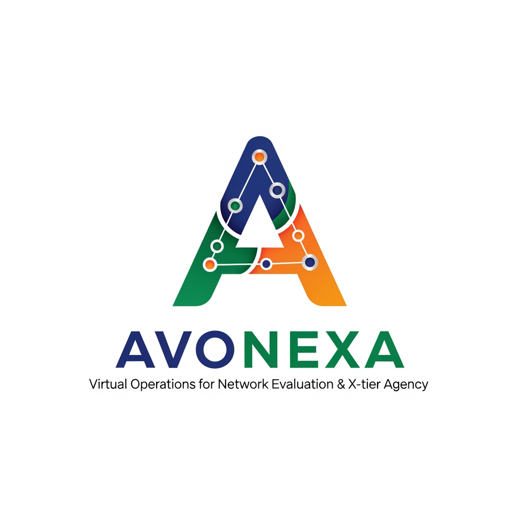 AI Design for কোম্পানির নাম = AVONEXA এটা বাঙালি এগুলো হয়
A = Asima (আপনার নাম)
V = Virtual (ভার্চুয়াল নেটওয়ার্ক)
O = Operations for (অপারেশনস ফর)
N = Network (নেটওয়ার্ক)
E = Evaluation & (কন্টেন্ট মূল্যায়ন)
X = X-tier (সর্বোচ্চ স্তর)
A = Agency (এজেন্সি)
এটা আমার কোম্পানি জন্য লাগবে logo এমন ভাবে দাও বাংলাদেশ এমন কোন কোম্পানির লোগ নেই