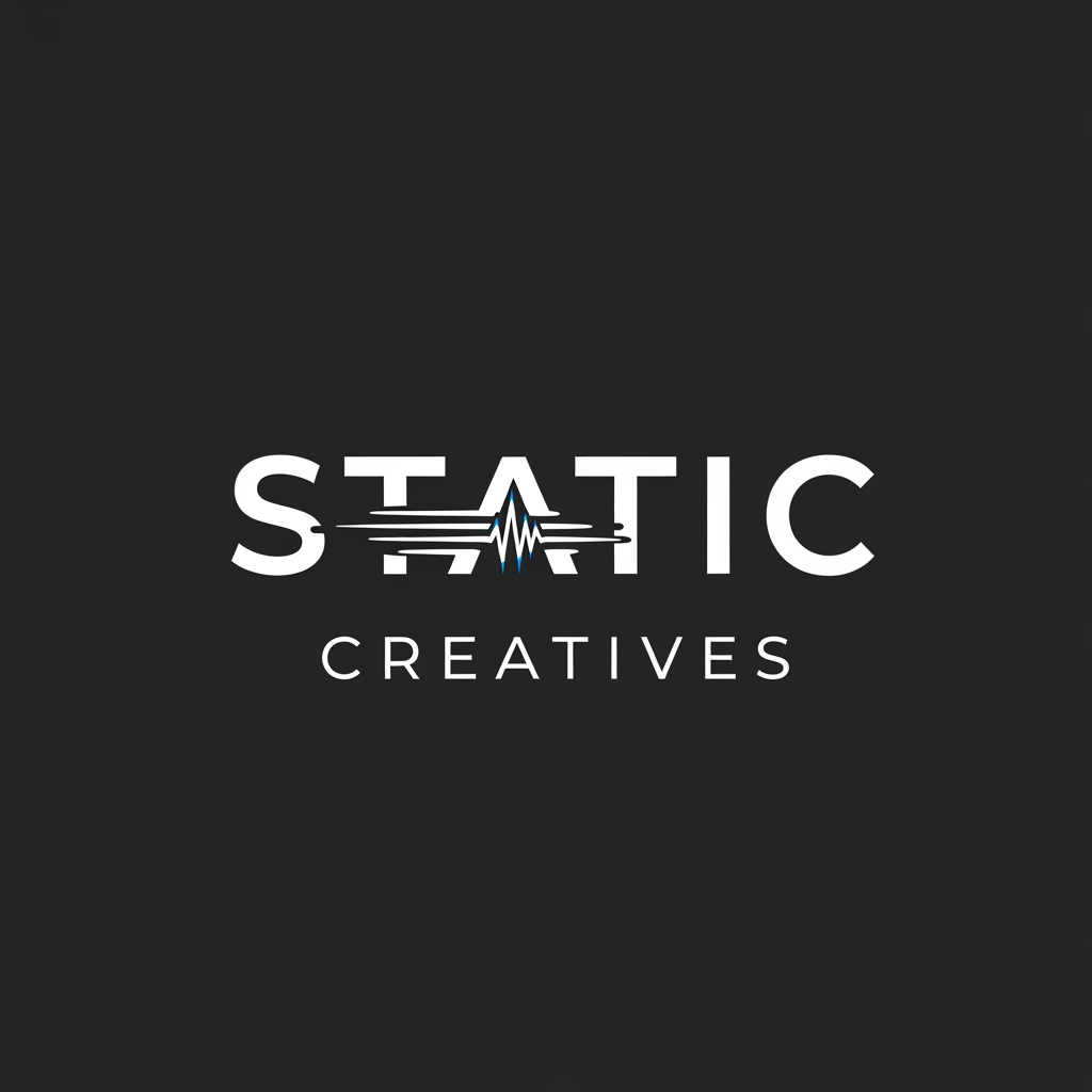 AI Design for i want a logo for my bussiness.my bussiness name is static.creatives that logo have modern