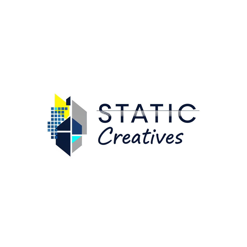 AI Design for i want a logo for my bussiness.my bussiness name is static.creatives that logo have modern