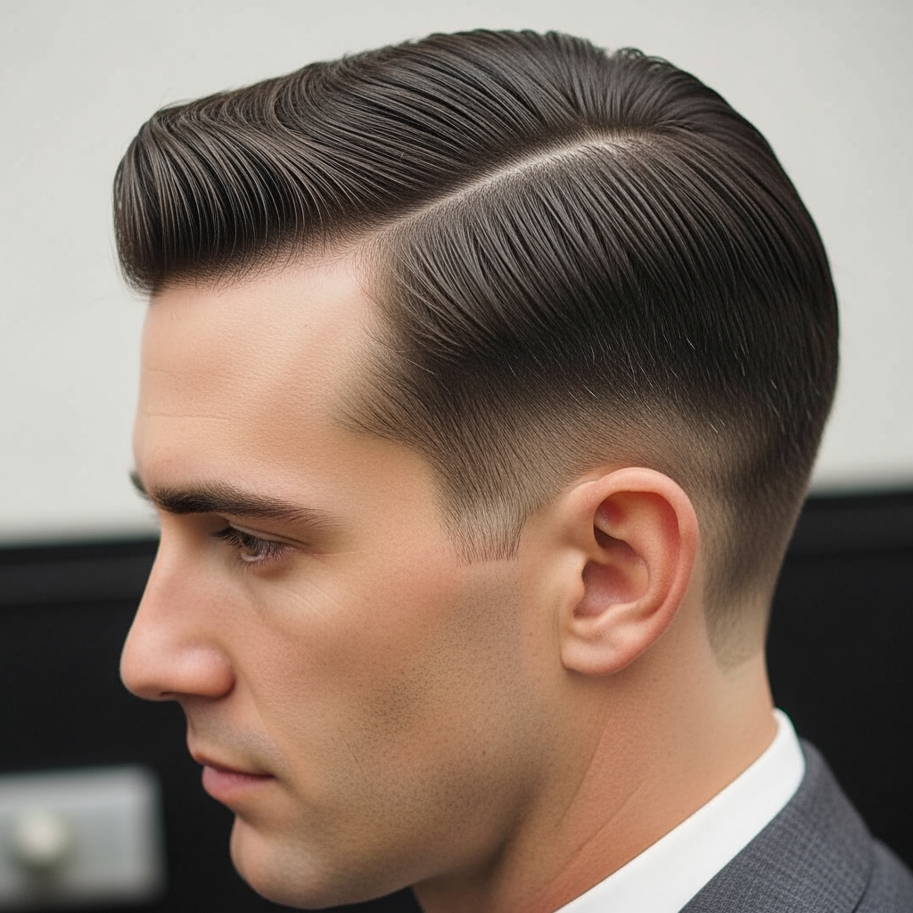 AI Design for gentleman style hair cut