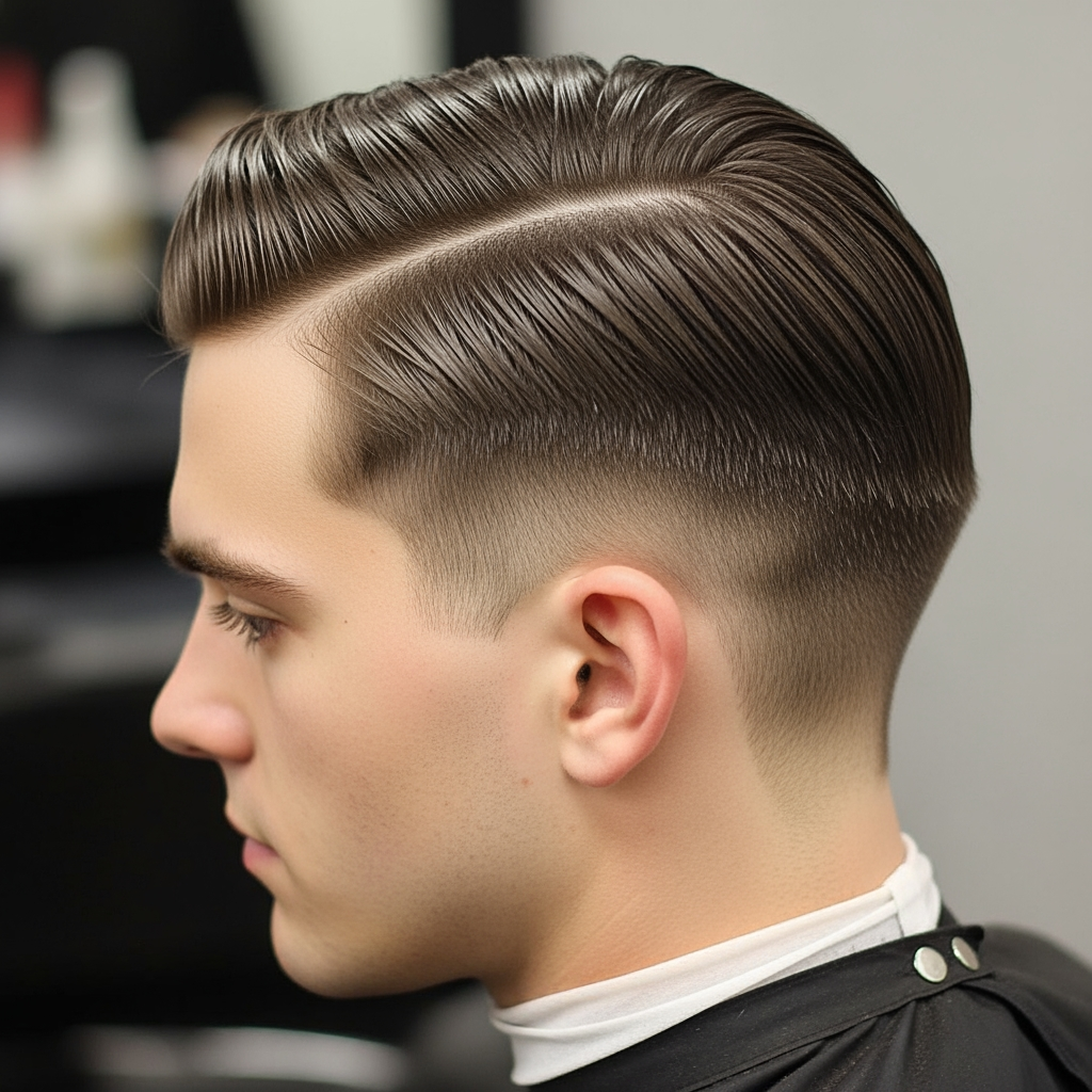 AI Design for gentleman style hair cut