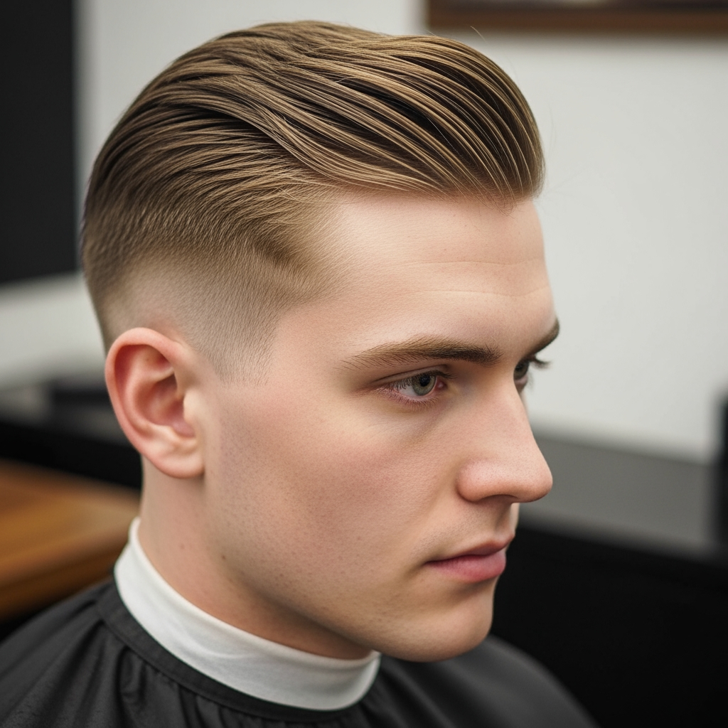 AI Design for gentleman style hair cut