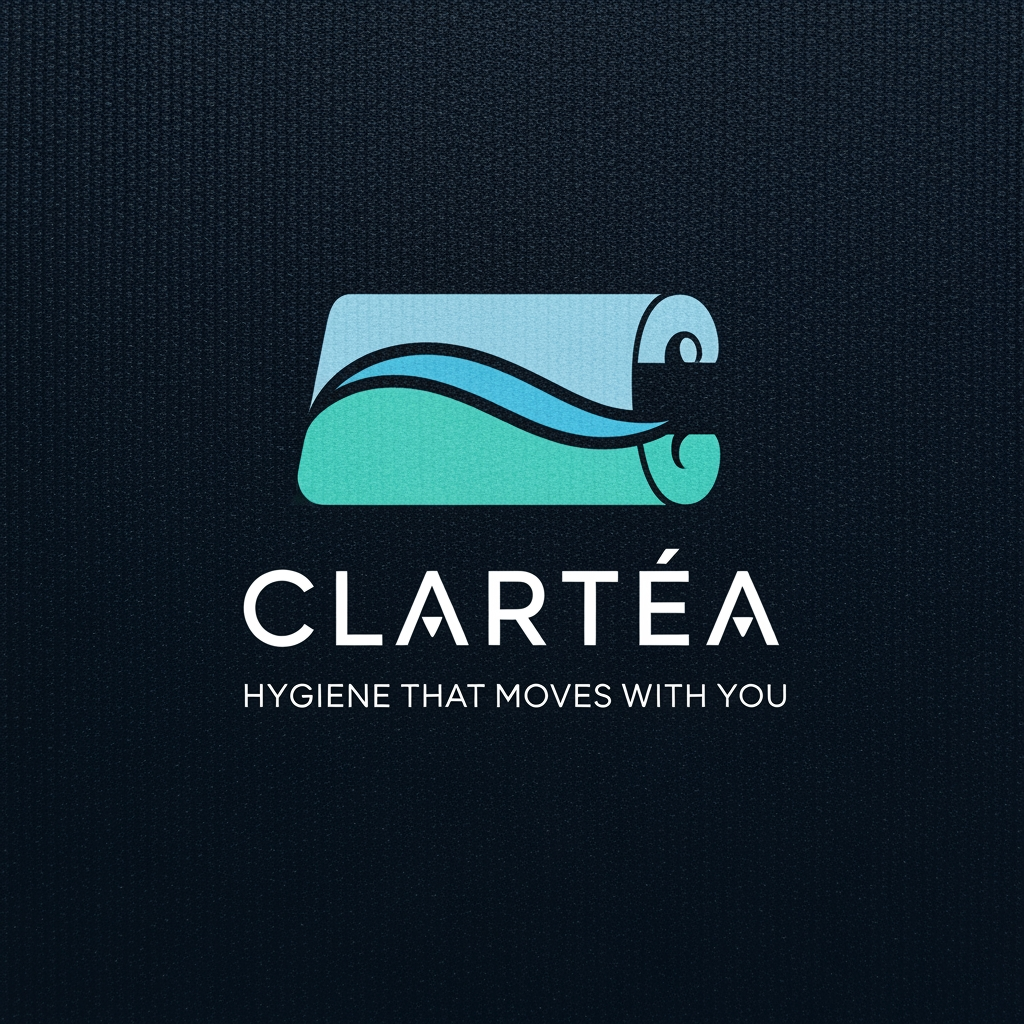 AI Design for it its for a sports accessory brand Clartéa hygiene that moves with you make a logo ita a for a fitness mat