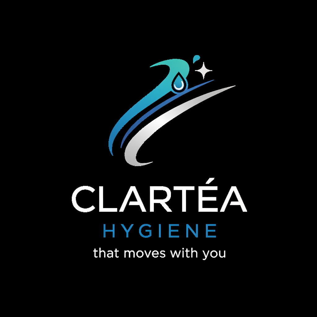 AI Design for it its for a sports accessory brand Clartéa hygiene that moves with you make a logo