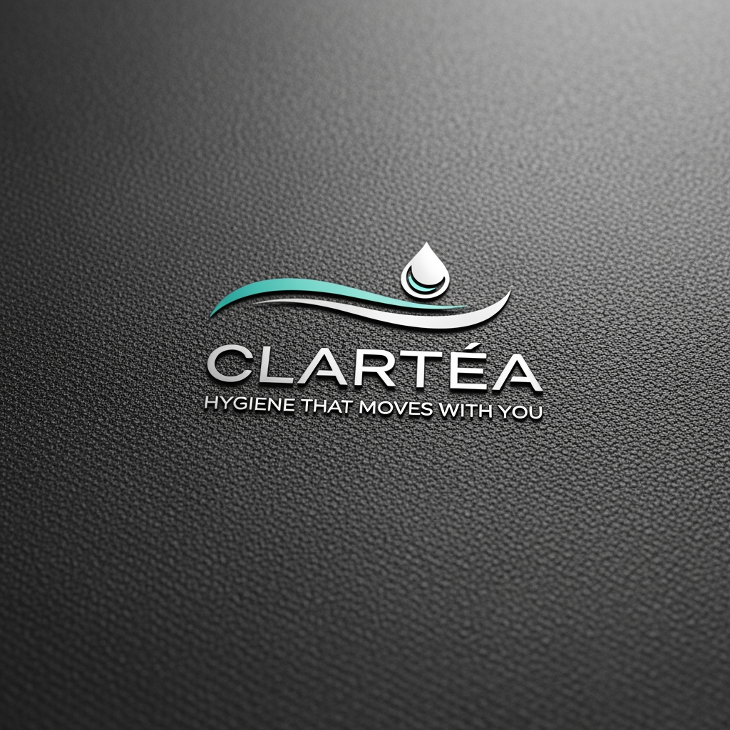 AI Design for it its for a sports accessory brand Clartéa hygiene that moves with you make a logo ita a for a fitness amt
