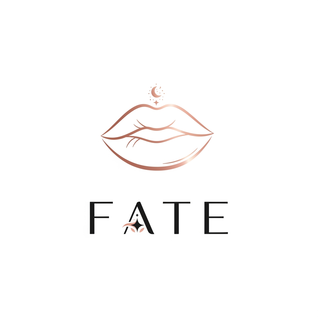 AI Design for a logo for a lip balm company called fate