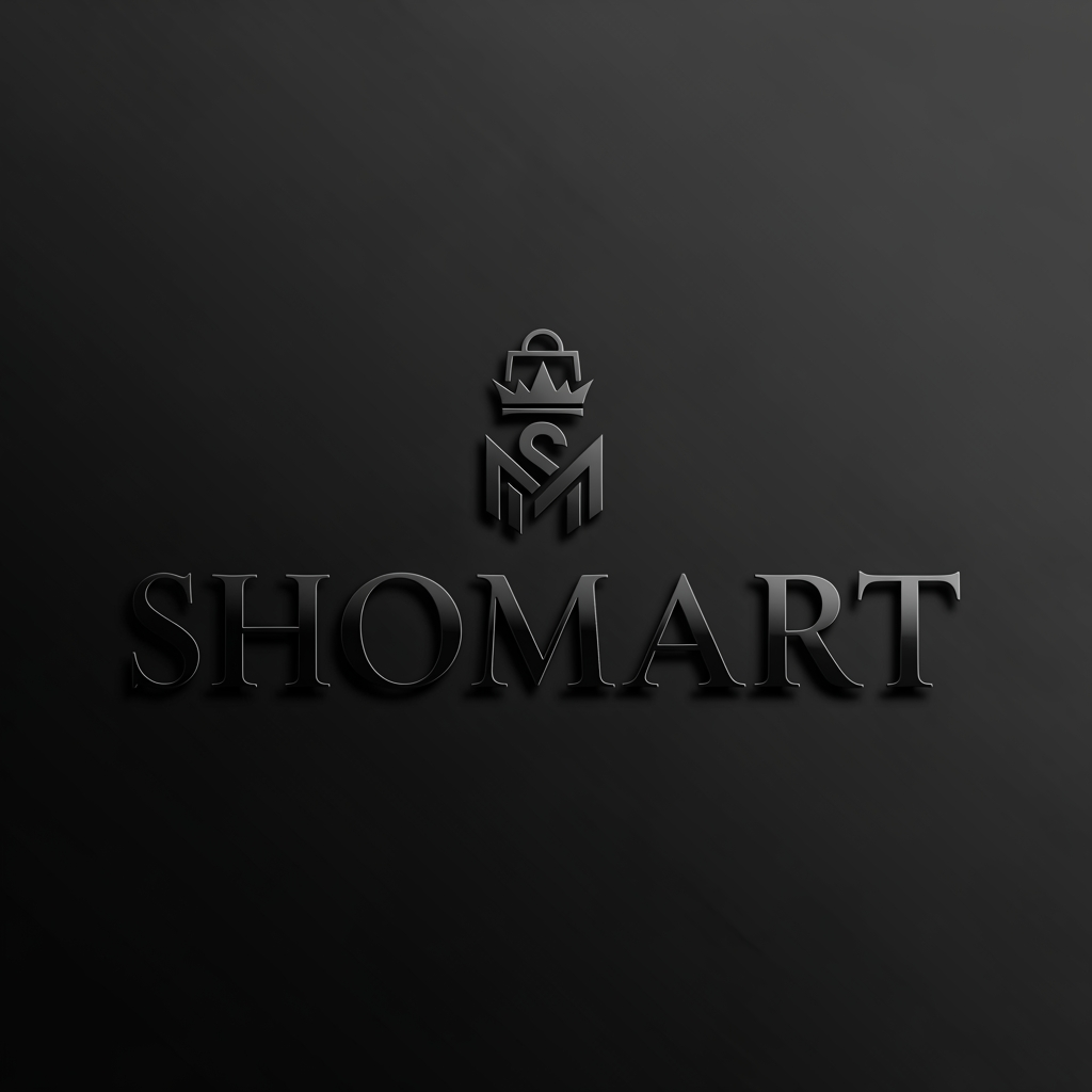 AI Design for i want tomake a logo on shomart name store more luxury and black type
