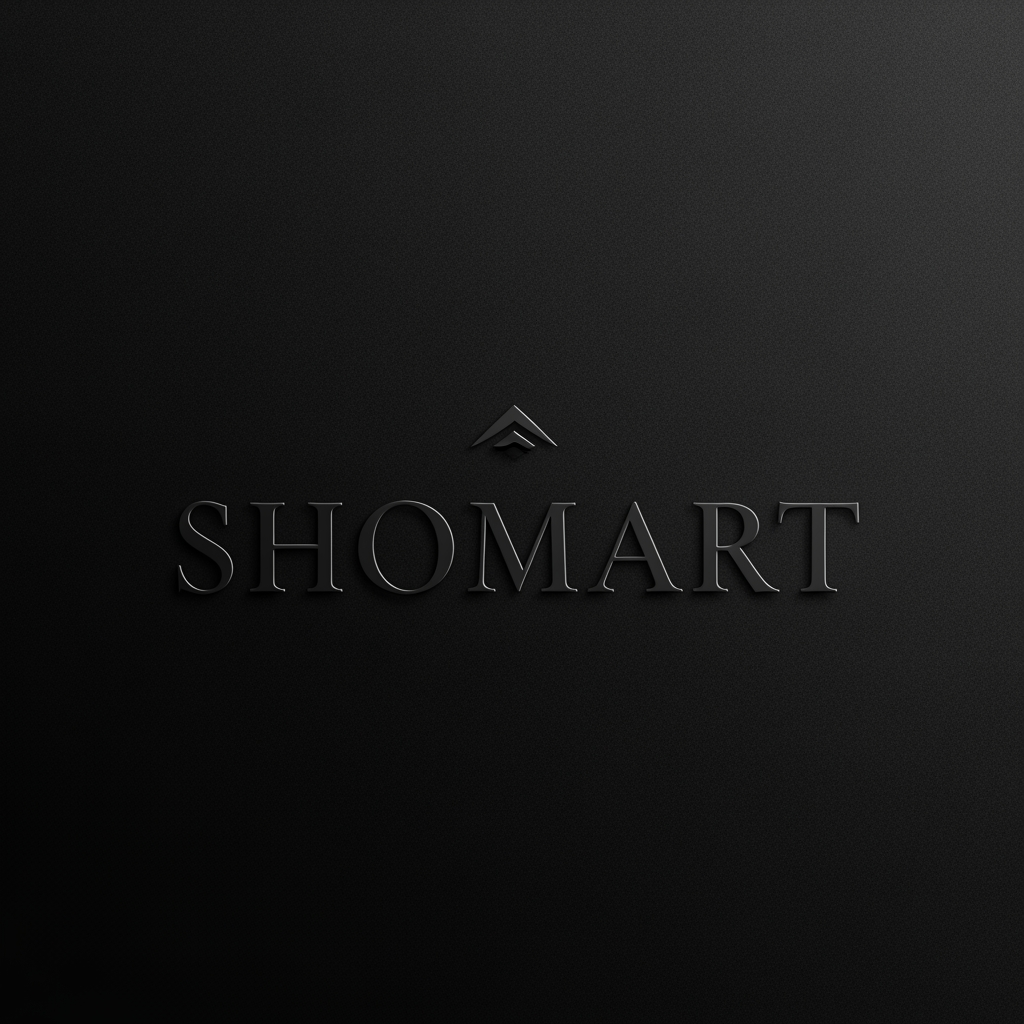 AI Design for i want tomake a logo on shomart name store more luxury and black type