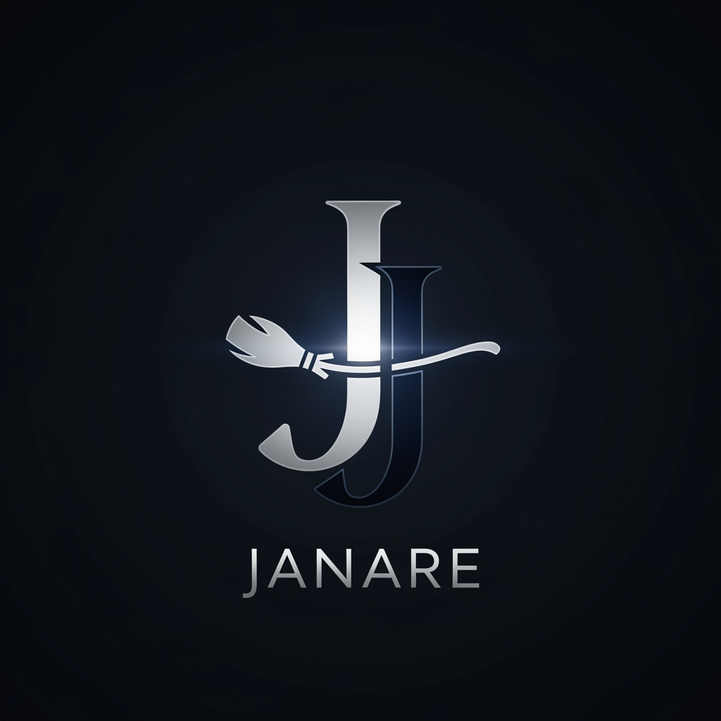 AI Design for MI CREI UN LOGO DI UNA J GRANDE E DOPPIA CON LA SCRITTA SOTTO JANARE DEVE ESSERE ISPIRATO ALLE STREGHE PERCHè è UN LOGO PER LA LEGGENDA BENEVENTANA SULLE JANARE E IL NOCE PERO VOGLIO CHE ME LO CREI PULITO