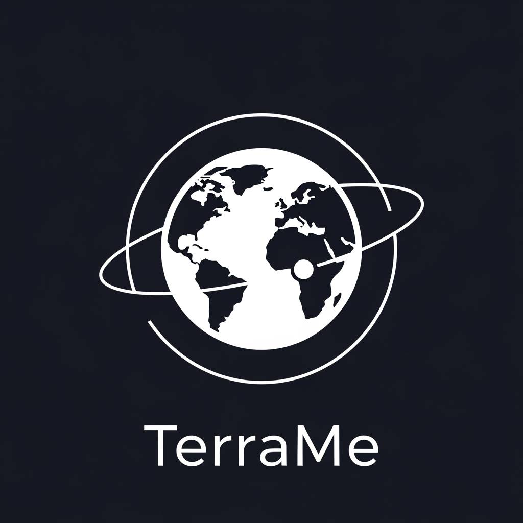 AI Design for Сделай логотип для TerraMe впн сервис(не используй название в лого)
сделай минималистичную луну а вокруг нее орбиту(по ней не летает ничего)
используй только белые цвета
сделай просто круг на котором будут пробелы в формате континетов
орбиту используй тоже в белой цветовой палитре
в моменте где орбита попадает на землю у земли есть небольшое растояние до этой линии
очень минималистично
