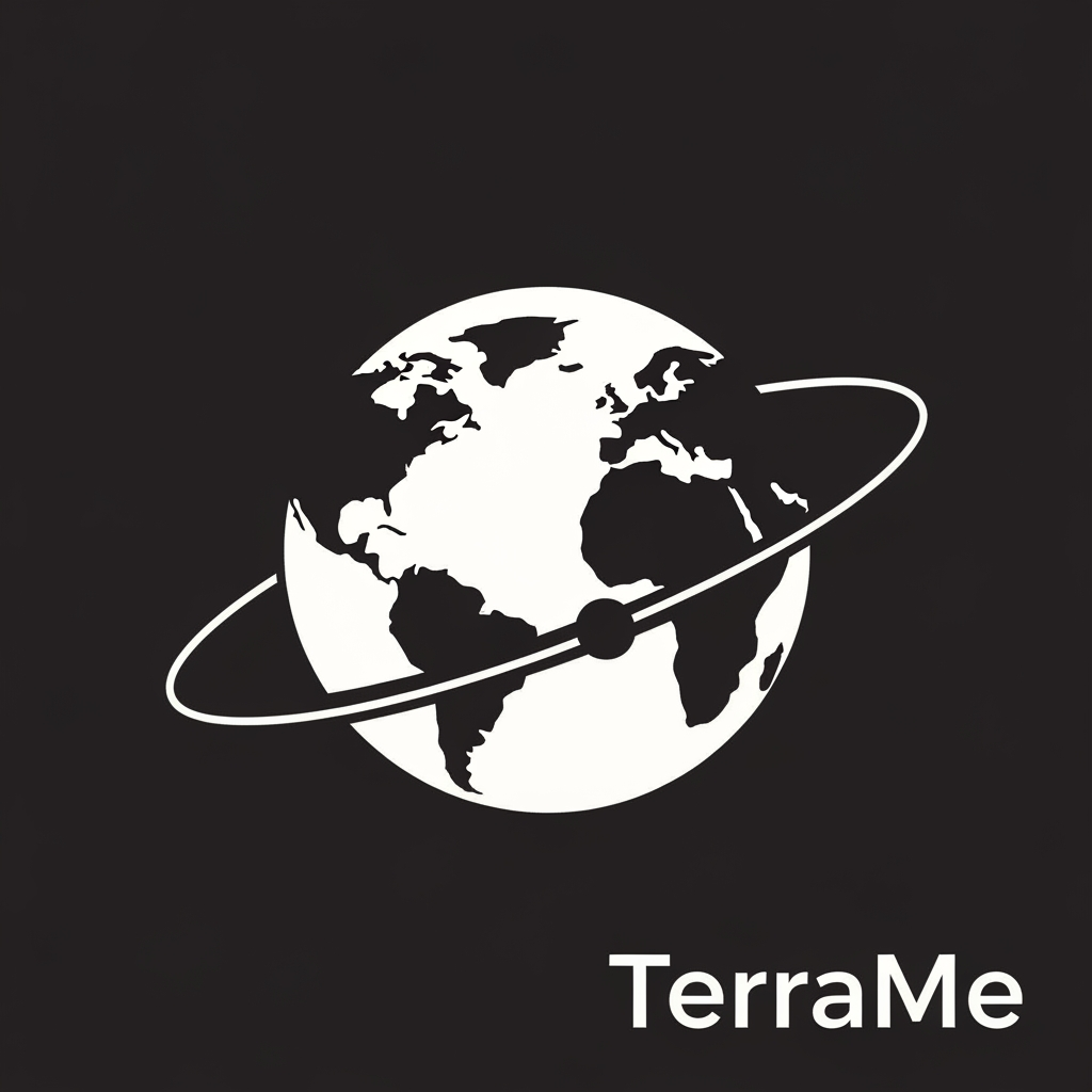 AI Design for Сделай логотип для TerraMe впн сервис(не используй название в лого)
сделай минималистичную планету а вокруг нее орбиту
используй только белые цвета
сделай просто круг на котором будут пробелы в формате континетов
орбиту используй тоже в белой цветовой палитре
в моменте где орбита попадает на землю у земли есть небольшое растояние до этой линии
