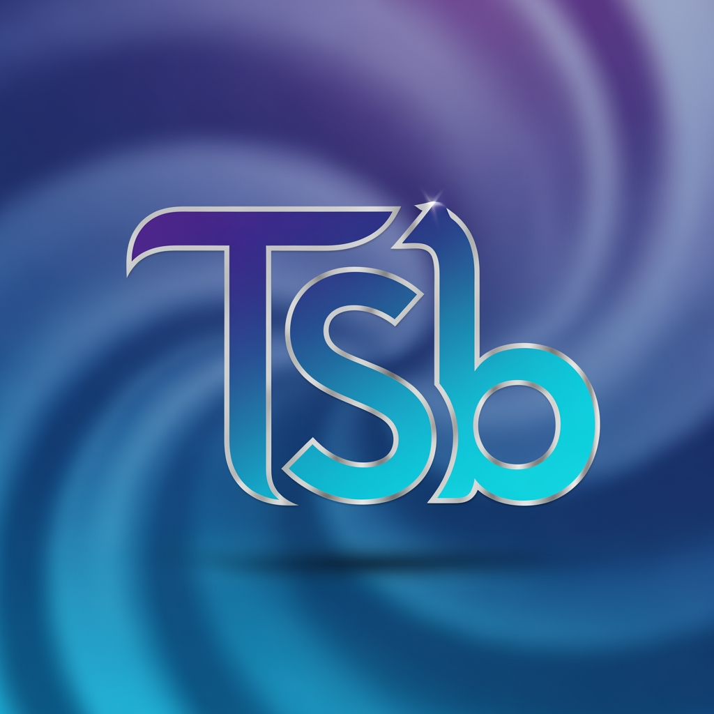 AI Design for MY name is starting t so a logo with t s and b tht looks amazing for social media