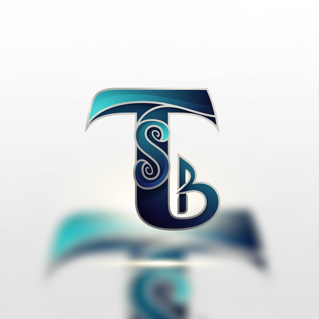 AI Design for MY name is starting t so a logo with t s and b tht looks amazing for social media