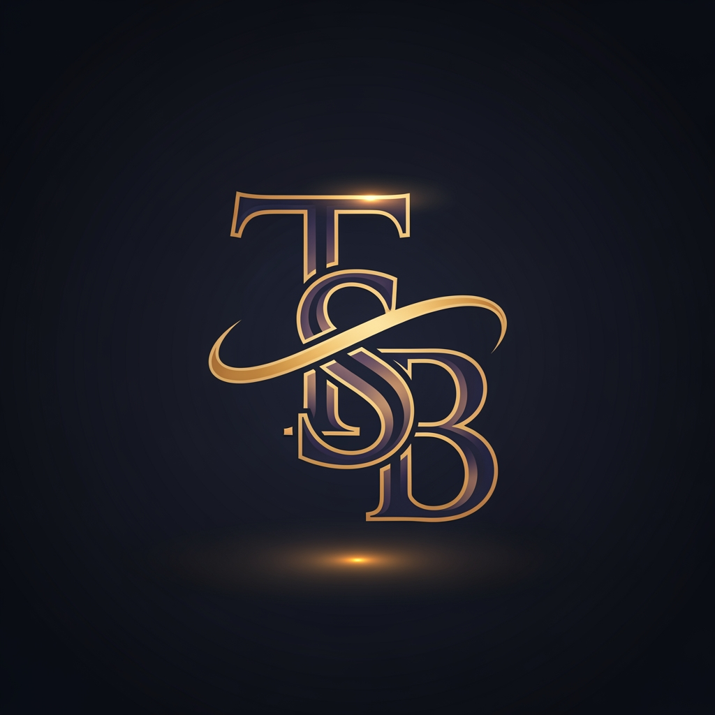 AI Design for MY name is starting t so a logo with t s and b tht looks amazing for social media