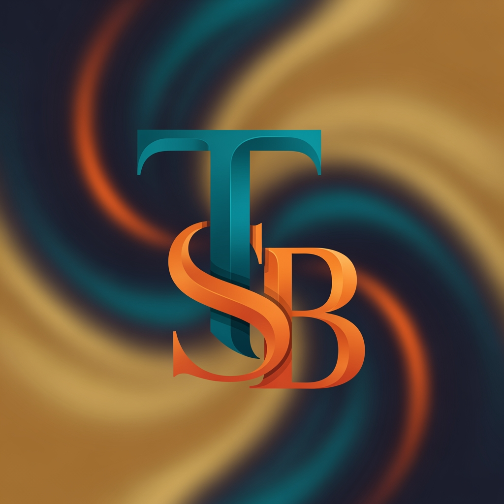 AI Design for MY name is starting t so a logo with t s and b tht looks amazing for social media