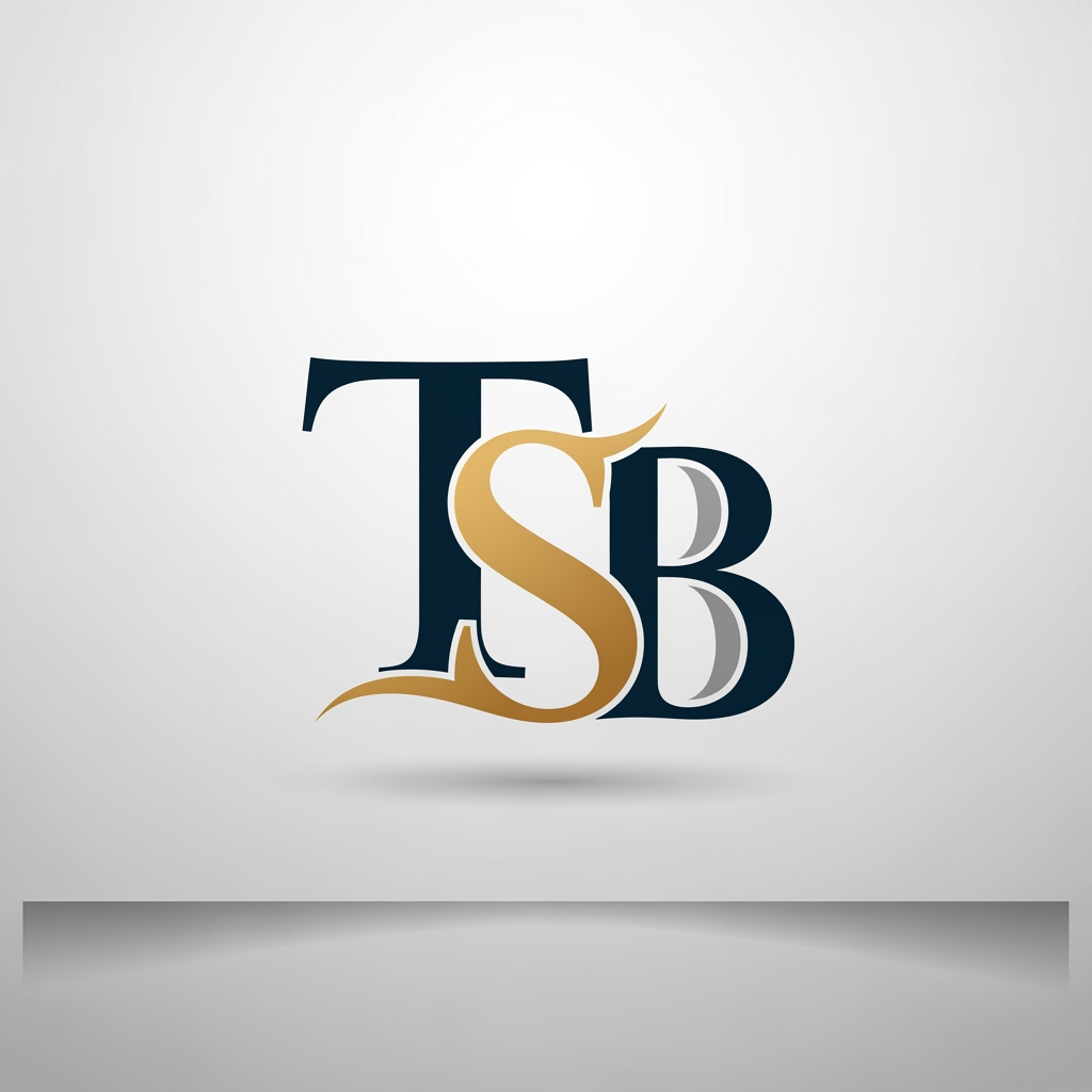 AI Design for MY name is starting t so a logo with t s and b tht looks amazing for social media