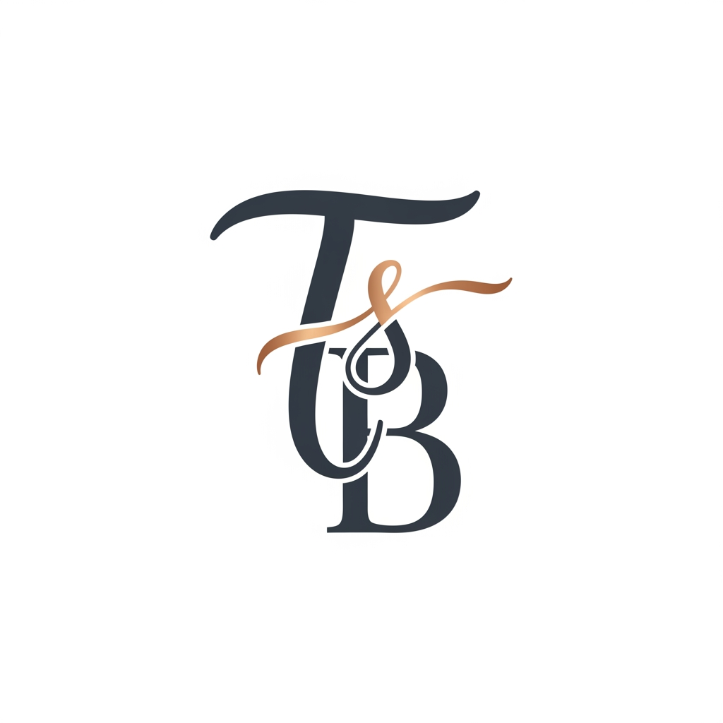 AI Design for MY name is starting t so a logo with t s and b tht looks amazing for social media more calliography smaller and for proffesional use