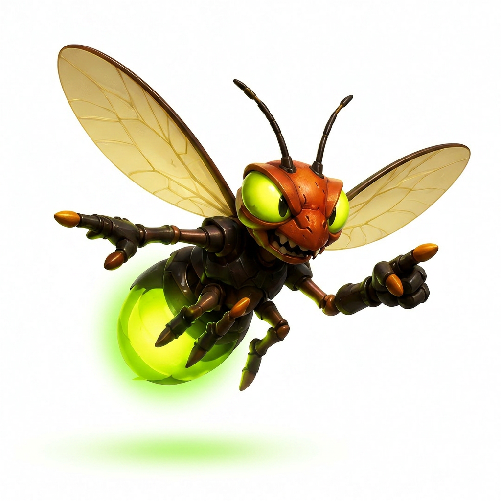 AI Design for sseparate the charachters and remove background and only put the firefly
