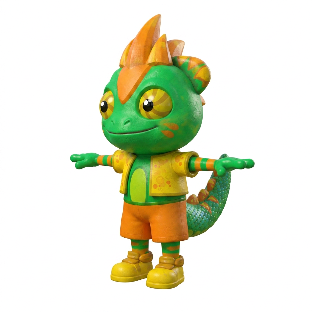 AI Design for rotato the charachter to the side but slightly lesss so u can see most of his front side