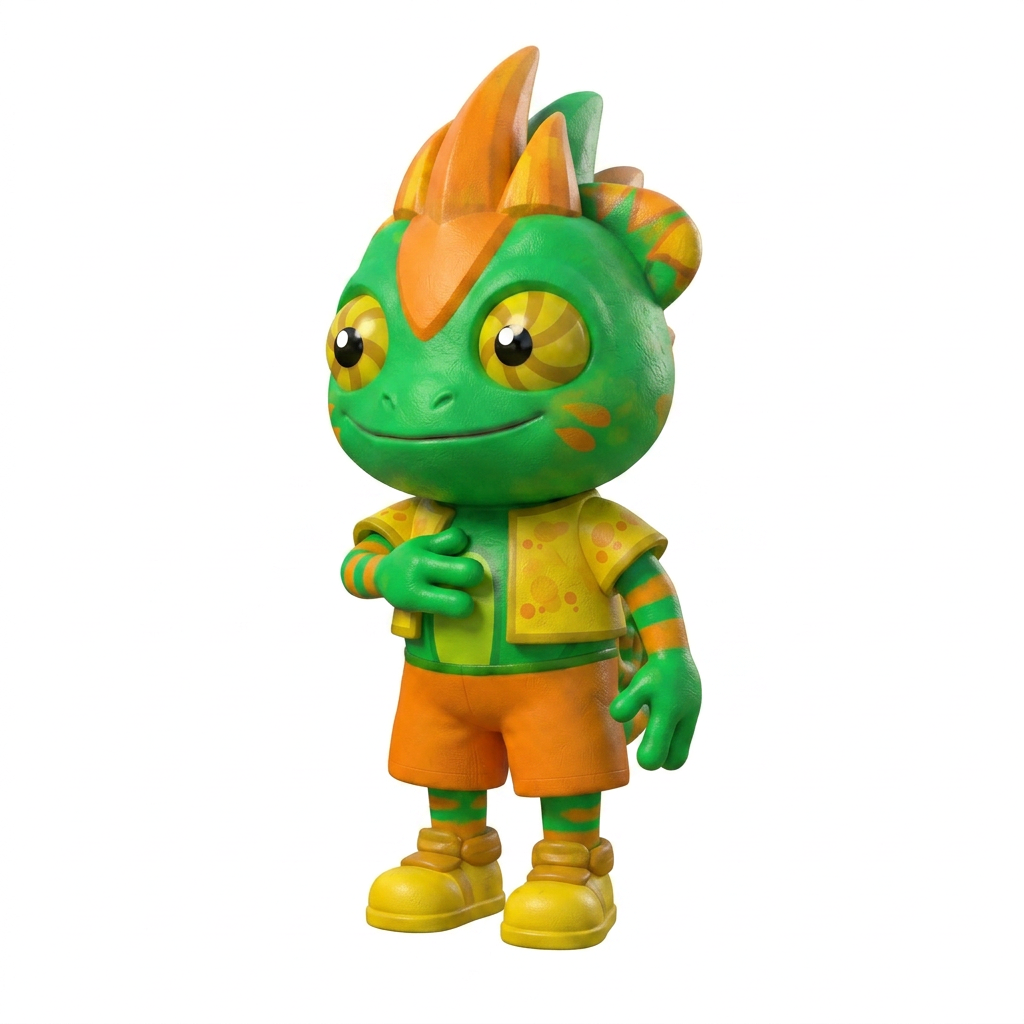 AI Design for rotato the charachter to the side but slightly lesss so u can see most of his front side