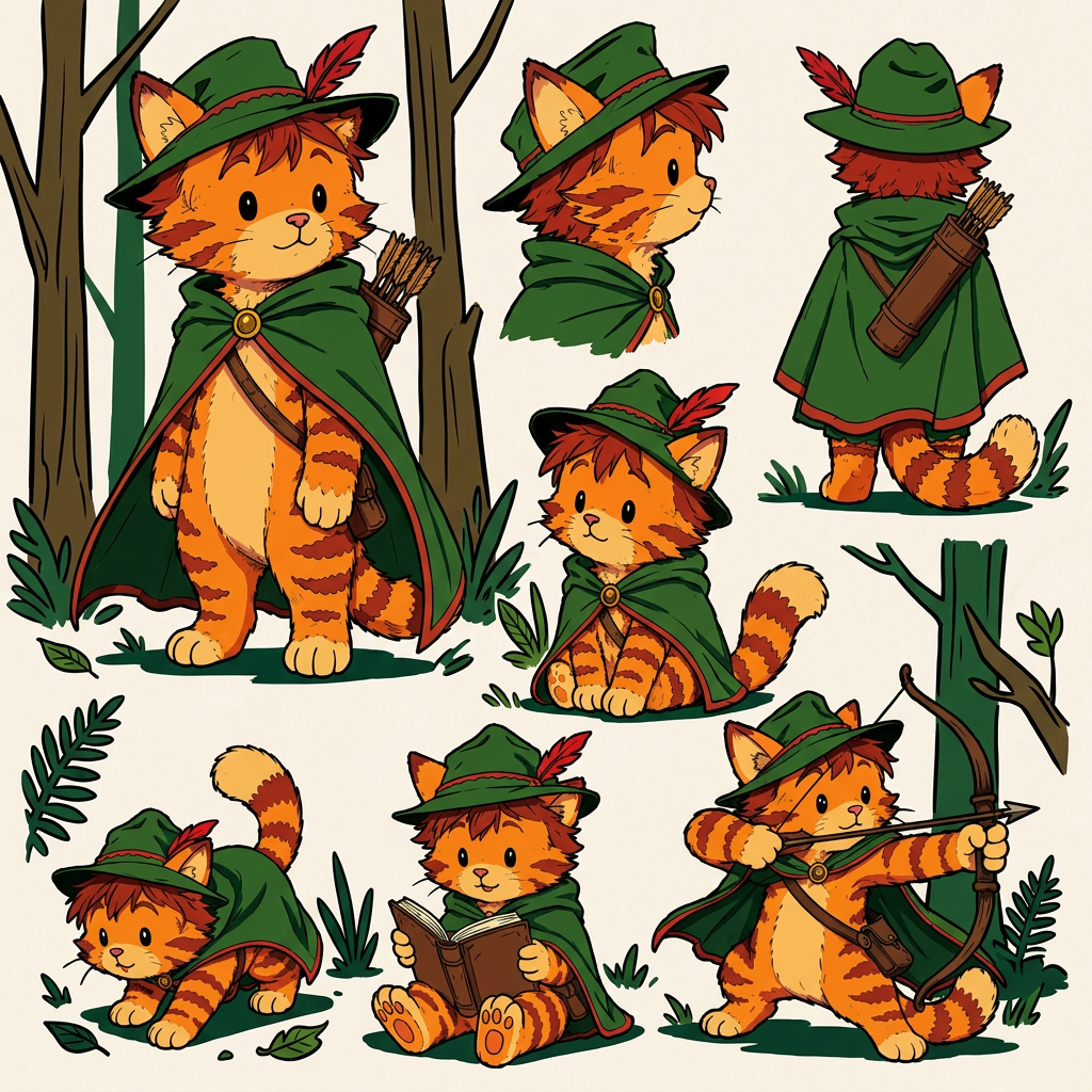 AI Design for more bolder comic book art szle lines in forest minimal shading vibrant colours