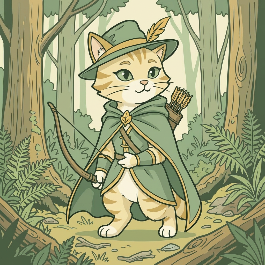 AI Design for cat in the promptbar is not a lion nor tiger just an inpiration for cats colours the cat description is the promptbar cats distant predcessors so use him as inspo .
same art syle speceies different height pose gender 🌿 Hazel Embermane
Colors:
Sage green
Cream
Soft gold
Reason:
Gentle and wise.