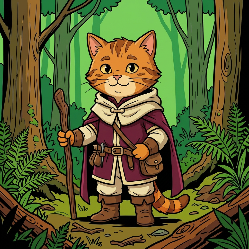 AI Design for cat in the promptbar is not a lion nor tiger just an inpiration for cats colours the cat description is the promptbar cats distant predcessors so use him as inspo .
🐱 Cedric Embermane
Colors:
clothes middle ages
Burgundy
Cream
Reason:
Warm, dependable, family-oriented.