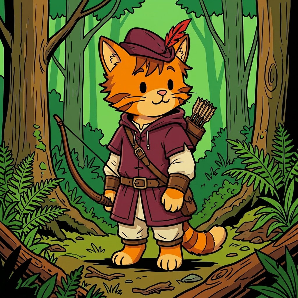 AI Design for cat in the promptbar is not a lion nor tiger just an inpiration for cats colours the cat description is the promptbar cats distant predcessors so use him as inspo .
🐱 Cedric Embermane
Colors:
clothes middle ages
Burgundy
Cream
Reason:
Warm, dependable, family-oriented.