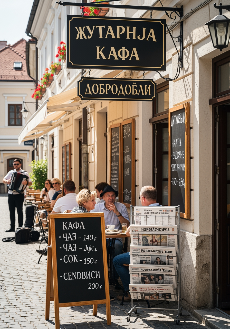 AI Design for text in serbian