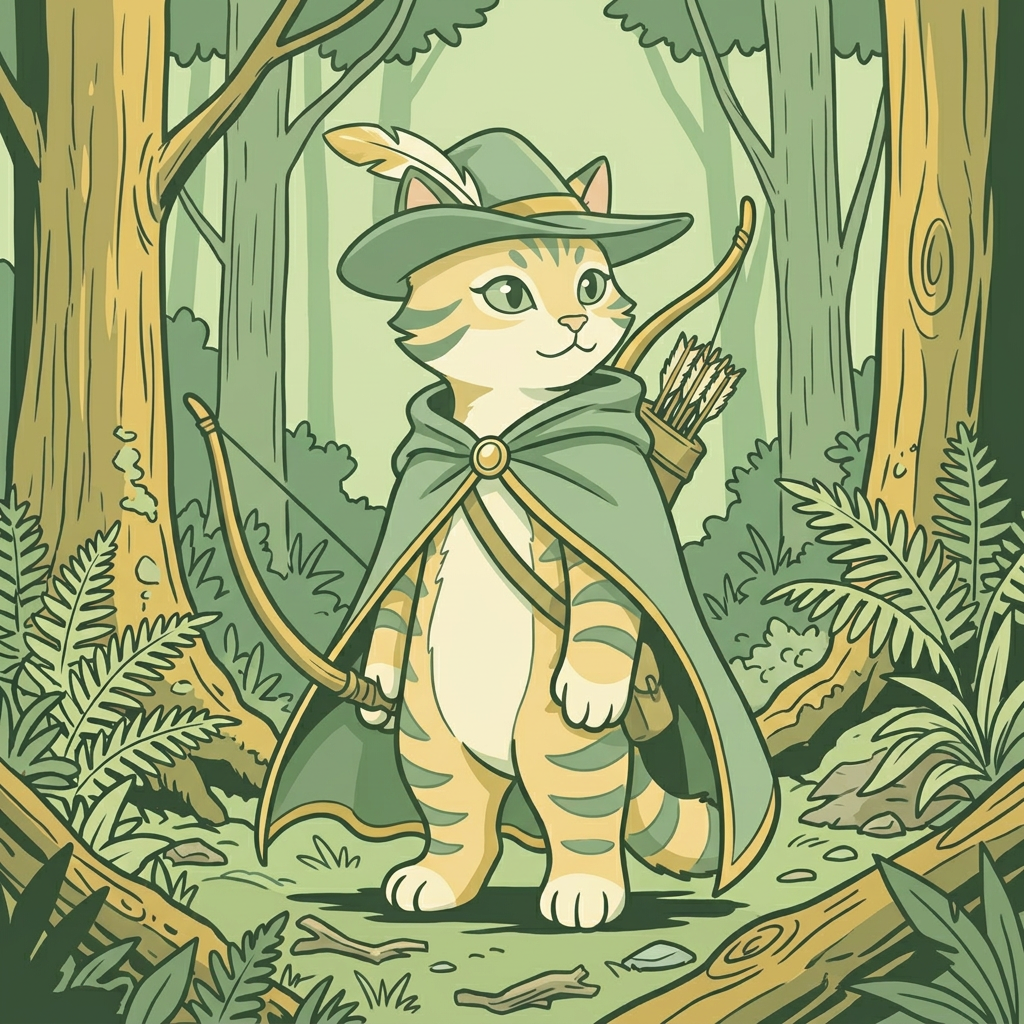AI Design for cat in the promptbar is not a lion nor tiger just an inpiration for cats colours the cat description is the promptbar cats distant predcessors so use him as inspo .
same art syle speceies different height pose gender 🌿 Hazel Embermane
Colors:
Sage green
Cream
Soft gold
Reason:
Gentle and wise.
