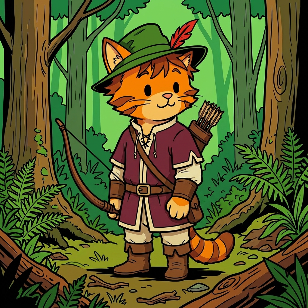 AI Design for cat in the promptbar is not a lion nor tiger just an inpiration for cats colours the cat description is the promptbar cats distant predcessors so use him as inspo .
🐱 Cedric Embermane
Colors:
clothes middle ages
Burgundy
Cream
Reason:
Warm, dependable, family-oriented.