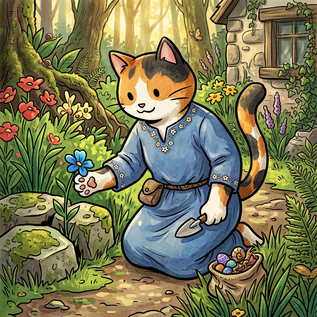 AI Design for Transform the character into a professional fantasy storybook illustration while preserving the exact design, proportions, pose, expression, colors, and simple black dot eyes. Do not redesign the character. Use expressive, confident linework with varied line weight, organic curves, and hand-drawn energy. Combine clean character readability with detailed painterly rendering. Add subtle fur texture, realistic fabric folds, weathered leather details, and natural woodland lighting. Rich forest atmosphere, layered foliage, adventure-novel mood, warm cinematic highlights, and detailed environmental storytelling. The line art should feel lively and artistic rather than perfectly smooth, with thicker outlines on the silhouette and finer interior details. Children's and young-adult fantasy book illustration quality, charming yet heroic, handcrafted traditional illustration feel, highly polished publishing-quality artwork.
You can also add:
Expressive inked linework, variable line thickness, organic brush pen strokes, illustrated fantasy novel aesthetic, detailed but readable, hand-painted storybook textures, classic adventure book charm.
The key phrase I'd definitely include is:
"Preserve the simple dot eyes and original proportions; increase artistic detail through linework, texture, lighting, and rendering rather than redesigning the character."
That tells the AI not to "upgrade" the face into realistic eyes, which is what often happens.