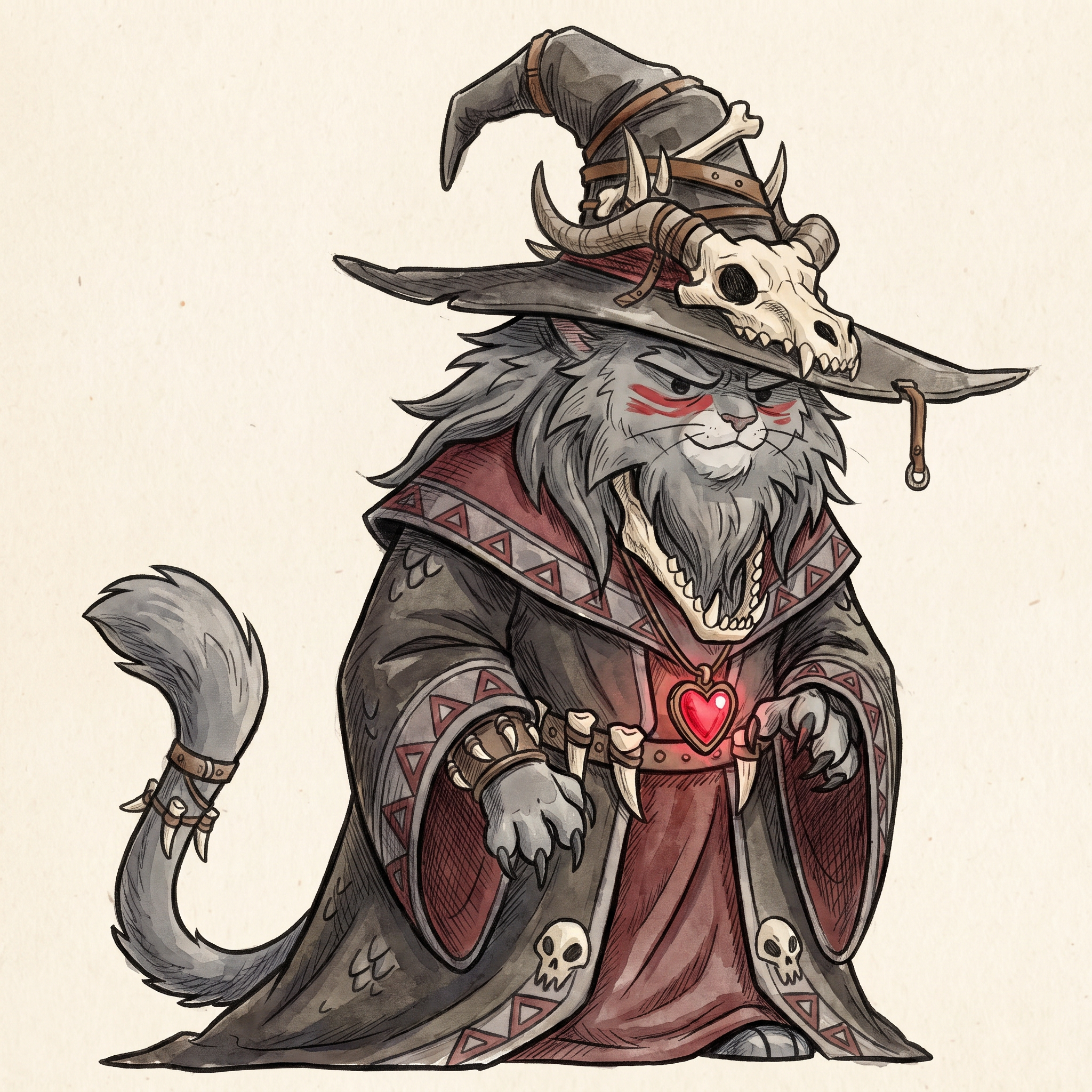 AI Design for make the gray cat replicate the drawing style of the orange cat