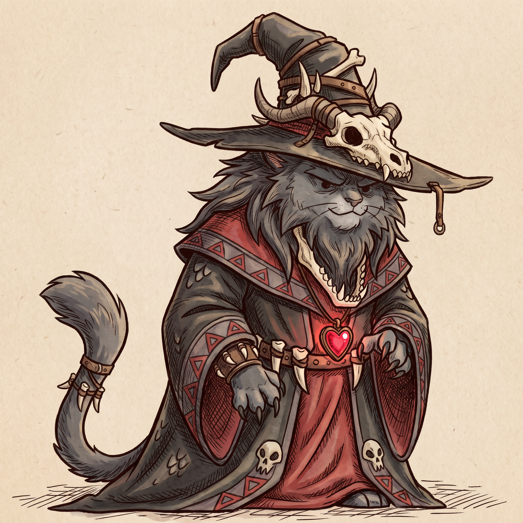AI Design for make the gray cat replicate the drawing style of the orange cat