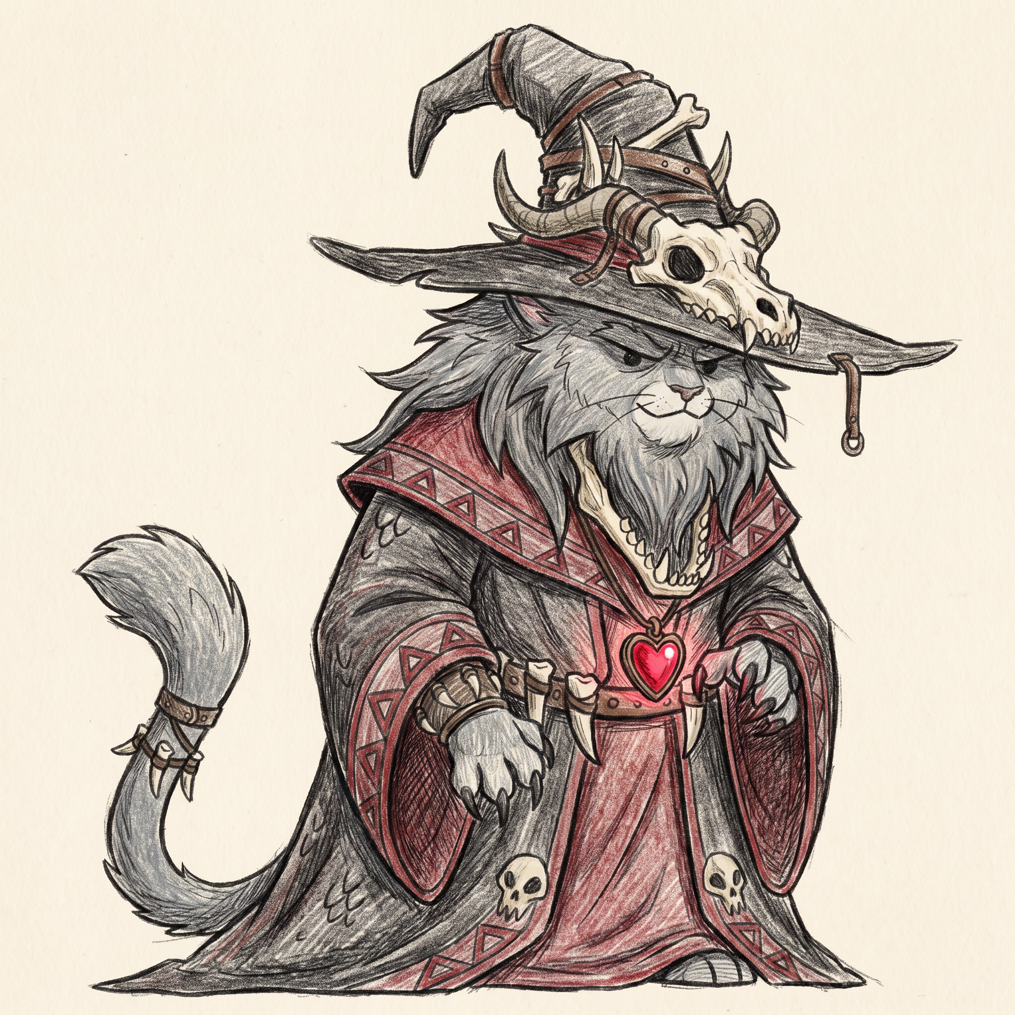 AI Design for make the gray cat replicate the drawing style of the orange cat