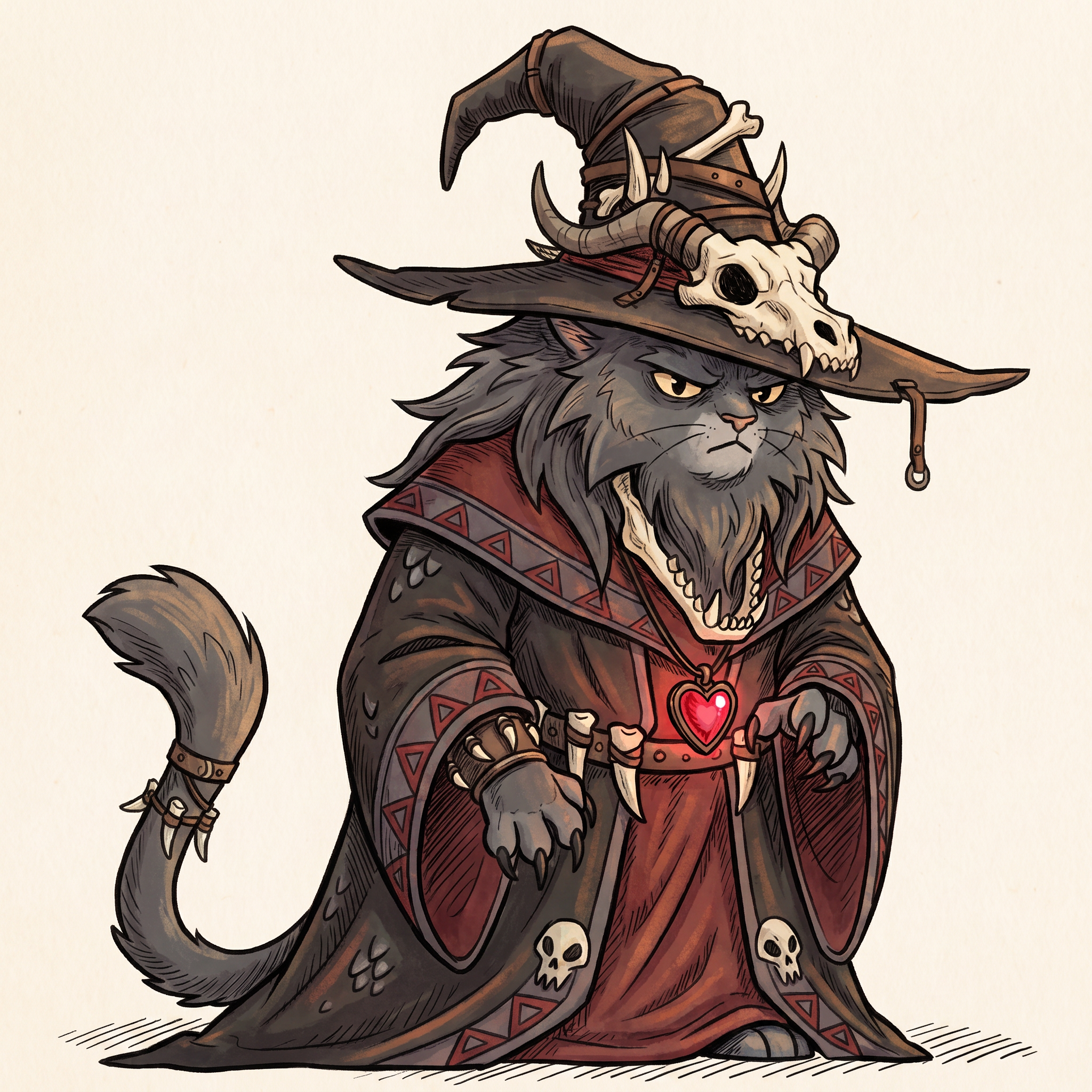 AI Design for make the gray cat replicate the drawing style of the orange cat