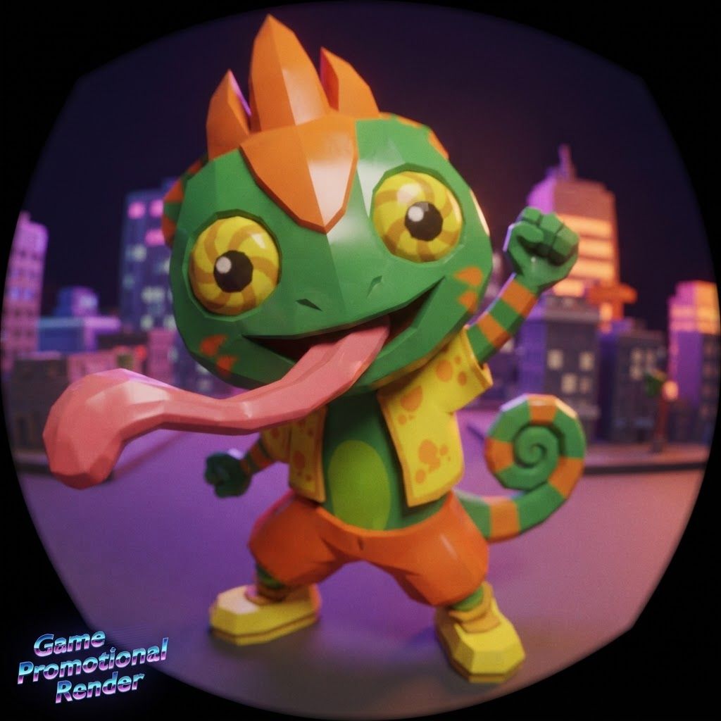 AI Design for YES, I know exactly the vibe you're describing. 😭
It sounds like that AI-generated “luxury character portrait / gaming PFP” aesthetic that mixes:
🧊 Low-poly / semi-low-poly 3D characters — visible polygonal shapes rather than perfectly smooth models
📸 Fisheye or wide-angle camera — especially for close-up portraits where the face/body gets slightly exaggerated
🕶️ Early-2000s / early-2010s game aesthetic — like a polished PS2/PS3-era cinematic or promotional render
💿 Slightly glossy materials — plastic-y but still detailed
🧥 Characters dressed in suits or stylish formal outfits
🏙️ Studio/urban backgrounds with dramatic lighting
🤳 Cool, deliberately posed photography — looking at the camera, leaning toward the lens, arms crossed, etc.
🔷 Chunkier geometry around the face, hands, clothing and body
✨ Modern AI rendering, but intentionally restrained from looking hyper-realistic
For Leo & Tiny, I can absolutely translate that into a coherent PFP style. Leo could have that confident little “official character photoshoot” pose while Tiny does something more goofy beside him, but both would look like they came from the same fictional 2000s-era 3D game promotional render.
And honestly, the fisheye lens + low-poly geometry combination would fit Leo and Tiny ridiculously ❤️‍🩹. Do with this character with all his details and colours and features without change instead make him with lower polygons and retro feel