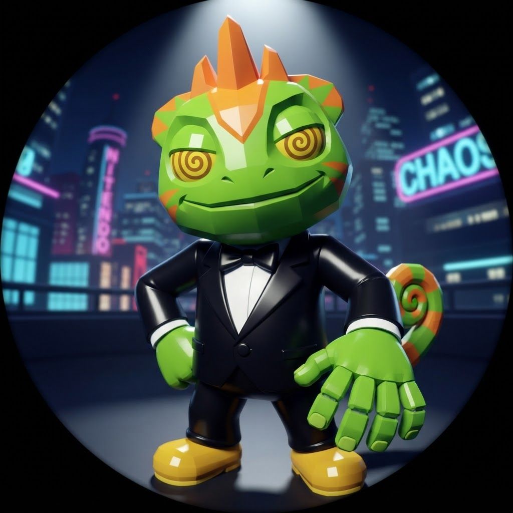 AI Design for YES, I know exactly the vibe you're describing. 😭
It sounds like that AI-generated “luxury character portrait / gaming PFP” aesthetic that mixes:
🧊 Low-poly / semi-low-poly 3D characters — visible polygonal shapes rather than perfectly smooth models
📸 Fisheye or wide-angle camera — especially for close-up portraits where the face/body gets slightly exaggerated
🕶️ Early-2000s / early-2010s game aesthetic — like a polished PS2/PS3-era cinematic or promotional render
💿 Slightly glossy materials — plastic-y but still detailed
🧥 Characters dressed in suits or stylish formal outfits
🏙️ Studio/urban backgrounds with dramatic lighting
🤳 Cool, deliberately posed photography — looking at the camera, leaning toward the lens, arms crossed, etc.
🔷 Chunkier geometry around the face, hands, clothing and body
✨ Modern AI rendering, but intentionally restrained from looking hyper-realistic
For Leo & Tiny, I can absolutely translate that into a coherent PFP style. Leo could have that confident little “official character photoshoot” pose while Tiny does something more goofy beside him, but both would look like they came from the same fictional 2000s-era 3D game promotional render.
And honestly, the fisheye lens + low-poly geometry combination would fit Leo and Tiny ridiculously ❤️🩹. Do with this character with all his details and colours and features without change instead make him with lower polygons and retro feel change his pose to look in fisheye lens and dont make his skin not to dark more vibeant colors kind of retro like refrence photo with