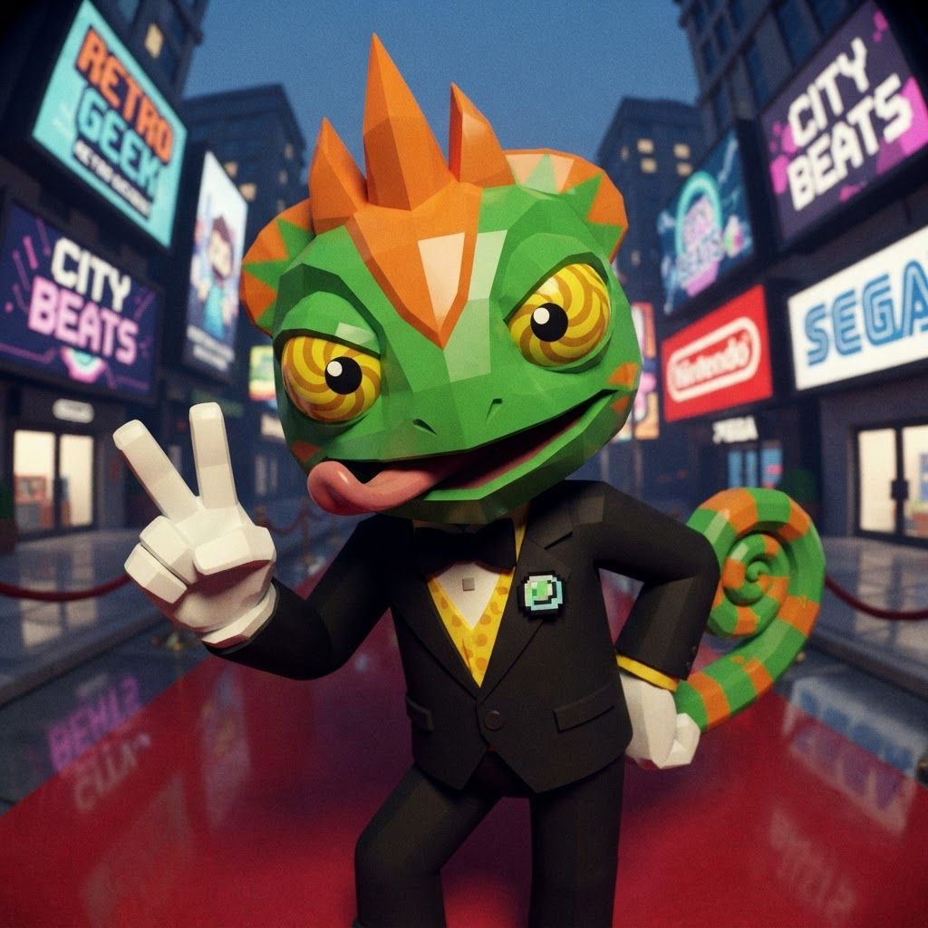 AI Design for YES, I know exactly the vibe you're describing. 😭
It sounds like that AI-generated “luxury character portrait / gaming PFP” aesthetic that mixes:
🧊 Low-poly / semi-low-poly 3D characters — visible polygonal shapes rather than perfectly smooth models
📸 Fisheye or wide-angle camera — especially for close-up portraits where the face/body gets slightly exaggerated
🕶️ Early-2000s / early-2010s game aesthetic — like a polished PS2/PS3-era cinematic or promotional render
💿 Slightly glossy materials — plastic-y but still detailed
🧥 Characters dressed in suits or stylish formal outfits
🏙️ Studio/urban backgrounds with dramatic lighting
🤳 Cool, deliberately posed photography — looking at the camera, leaning toward the lens, arms crossed, etc.
🔷 Chunkier geometry around the face, hands, clothing and body
✨ Modern AI rendering, but intentionally restrained from looking hyper-realistic
For Leo & Tiny, I can absolutely translate that into a coherent PFP style. Leo could have that confident little “official character photoshoot” pose while Tiny does something more goofy beside him, but both would look like they came from the same fictional 2000s-era 3D game promotional render.
And honestly, the fisheye lens + low-poly geometry combination would fit Leo and Tiny ridiculously ❤️🩹. Do with this character with all his details and colours and features without change instead make him with lower polygons and retro feel change his pose to look in fisheye lens and dont make his skin not to dark more vibeant colors kind of retro like refrence photo with give him a fancy suit and all details and make his eyes look like the reffrence photo number one