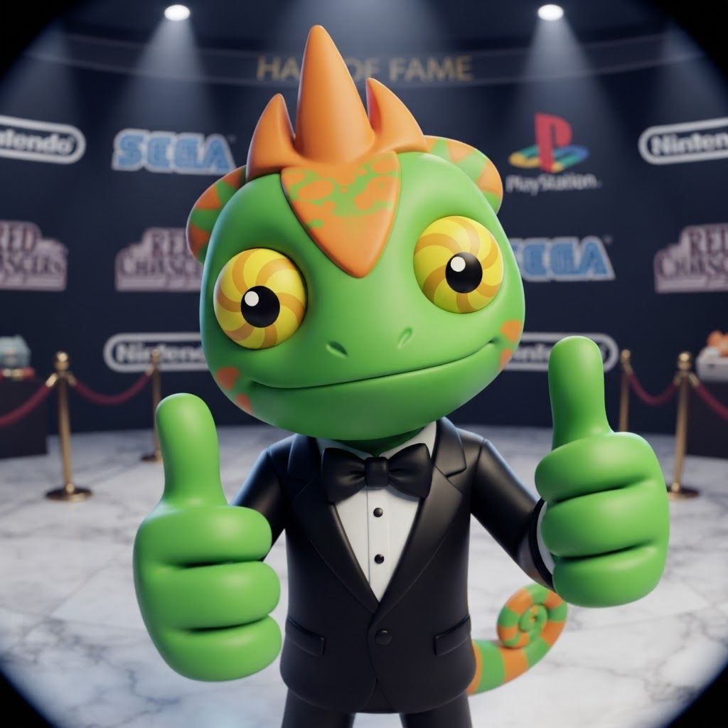 AI Design for YES, I know exactly the vibe you're describing. 😭 It sounds like that AI-generated “luxury character portrait / gaming PFP” aesthetic that mixes: 🧊 Low-poly / semi-low-poly 3D characters — visible polygonal shapes rather than perfectly smooth models 📸 Fisheye or wide-angle camera — especially for close-up portraits where the face/body gets slightly exaggerated 🕶️ Early-2000s / early-2010s game aesthetic — like a polished PS2/PS3-era cinematic or promotional render 💿 Slightly glossy materials — plastic-y but still detailed 🧥 Characters dressed in suits or stylish formal outfits 🏙️ Studio/urban backgrounds with dramatic lighting 🤳 Cool, deliberately posed photography — looking at the camera, leaning toward the lens, arms crossed, etc. 🔷 Chunkier geometry around the face, hands, clothing and body ✨ Modern AI rendering, but intentionally restrained from looking hyper-realistic For Leo & Tiny, I can absolutely translate that into a coherent PFP style. Leo could have that confident little “official character photoshoot” pose while Tiny does something more goofy beside him, but both would look like they came from the same fictional 2000s-era 3D game promotional render. And honestly, the fisheye lens + low-poly geometry combination would fit Leo and Tiny ridiculously ❤️‍🩹. Do with this character with all his details and colours and features without change instead make him with lower polygons and retro feel change his pose to look in fisheye lens and dont make his skin not to dark more vibeant colors kind of retro like refrence photo with give him a fancy suit and all details and make his eyes look like the reffrence photo and thubs upnumber one make it look like retro lost media make his eyes like they already look on the lizard character that i gave you less chubky polugonal structure essentially make it like a hall of fame for video game mascots and this lizard is one of the video game mascots that's kind of more famous so essentially give him like make him less chunky like I see the tremedium way too like like way too retro make him a lesser but still giving like a clean body with nice geometry and essentially just maintain all details do not change this like look giving him this new outfit and pretty much yeah thank you don't mess it up p and don't actually include tiny only include the Leo character and stop making him low poly making him like a 2010's mascot character for a video game and don't make him realistic instead just making like smooth and not scaly and video game like like child video game