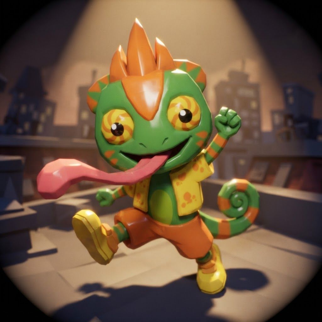 AI Design for YES, I know exactly the vibe you're describing. 😭
It sounds like that AI-generated “luxury character portrait / gaming PFP” aesthetic that mixes:
🧊 Low-poly / semi-low-poly 3D characters — visible polygonal shapes rather than perfectly smooth models
📸 Fisheye or wide-angle camera — especially for close-up portraits where the face/body gets slightly exaggerated
🕶️ Early-2000s / early-2010s game aesthetic — like a polished PS2/PS3-era cinematic or promotional render
💿 Slightly glossy materials — plastic-y but still detailed
🧥 Characters dressed in suits or stylish formal outfits
🏙️ Studio/urban backgrounds with dramatic lighting
🤳 Cool, deliberately posed photography — looking at the camera, leaning toward the lens, arms crossed, etc.
🔷 Chunkier geometry around the face, hands, clothing and body
✨ Modern AI rendering, but intentionally restrained from looking hyper-realistic
For Leo & Tiny, I can absolutely translate that into a coherent PFP style. Leo could have that confident little “official character photoshoot” pose while Tiny does something more goofy beside him, but both would look like they came from the same fictional 2000s-era 3D game promotional render.
And honestly, the fisheye lens + low-poly geometry combination would fit Leo and Tiny ridiculously ❤️🩹. Do with this character with all his details and colours and features without change instead make him with lower polygons and retro feel
