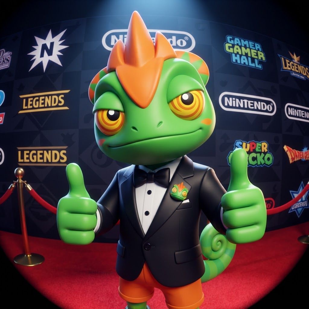 AI Design for YES, I know exactly the vibe you're describing. 😭 It sounds like that AI-generated “luxury character portrait / gaming PFP” aesthetic that mixes: 🧊 Low-poly / semi-low-poly 3D characters — visible polygonal shapes rather than perfectly smooth models 📸 Fisheye or wide-angle camera — especially for close-up portraits where the face/body gets slightly exaggerated 🕶️ Early-2000s / early-2010s game aesthetic — like a polished PS2/PS3-era cinematic or promotional render 💿 Slightly glossy materials — plastic-y but still detailed 🧥 Characters dressed in suits or stylish formal outfits 🏙️ Studio/urban backgrounds with dramatic lighting 🤳 Cool, deliberately posed photography — looking at the camera, leaning toward the lens, arms crossed, etc. 🔷 Chunkier geometry around the face, hands, clothing and body ✨ Modern AI rendering, but intentionally restrained from looking hyper-realistic For Leo & Tiny, I can absolutely translate that into a coherent PFP style. Leo could have that confident little “official character photoshoot” pose while Tiny does something more goofy beside him, but both would look like they came from the same fictional 2000s-era 3D game promotional render. And honestly, the fisheye lens + low-poly geometry combination would fit Leo and Tiny ridiculously ❤️‍🩹. Do with this character with all his details and colours and features without change instead make him with lower polygons and retro feel change his pose to look in fisheye lens and dont make his skin not to dark more vibeant colors kind of retro like refrence photo with give him a fancy suit and all details and make his eyes look like the reffrence photo and thubs upnumber one make it look like retro lost media make his eyes like they already look on the lizard character that i gave you less chubky polugonal structure essentially make it like a hall of fame for video game mascots and this lizard is one of the video game mascots that's kind of more famous so essentially give him like make him less chunky like I see the tremedium way too like like way too retro make him a lesser but still giving like a clean body with nice geometry and essentially just maintain all details do not change this like look giving him this new outfit and pretty much yeah thank you don't mess it up p and don't actually include tiny only include the Leo character and stop making him low poly making him like a 2010's mascot character for a video game and don't make him realistic instead just making like smooth and not scaly and video game like like child video game