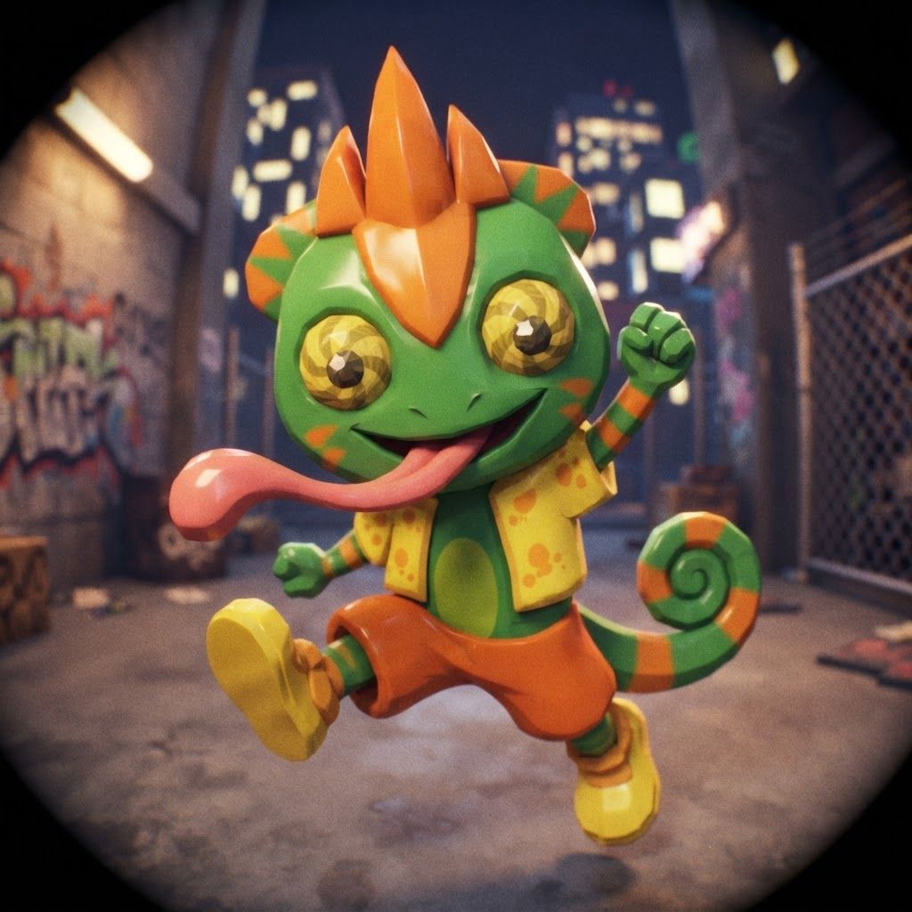 AI Design for YES, I know exactly the vibe you're describing. 😭
It sounds like that AI-generated “luxury character portrait / gaming PFP” aesthetic that mixes:
🧊 Low-poly / semi-low-poly 3D characters — visible polygonal shapes rather than perfectly smooth models
📸 Fisheye or wide-angle camera — especially for close-up portraits where the face/body gets slightly exaggerated
🕶️ Early-2000s / early-2010s game aesthetic — like a polished PS2/PS3-era cinematic or promotional render
💿 Slightly glossy materials — plastic-y but still detailed
🧥 Characters dressed in suits or stylish formal outfits
🏙️ Studio/urban backgrounds with dramatic lighting
🤳 Cool, deliberately posed photography — looking at the camera, leaning toward the lens, arms crossed, etc.
🔷 Chunkier geometry around the face, hands, clothing and body
✨ Modern AI rendering, but intentionally restrained from looking hyper-realistic
For Leo & Tiny, I can absolutely translate that into a coherent PFP style. Leo could have that confident little “official character photoshoot” pose while Tiny does something more goofy beside him, but both would look like they came from the same fictional 2000s-era 3D game promotional render.
And honestly, the fisheye lens + low-poly geometry combination would fit Leo and Tiny ridiculously ❤️‍🩹. Do with this character with all his details and colours and features without change instead make him with lower polygons and retro feel