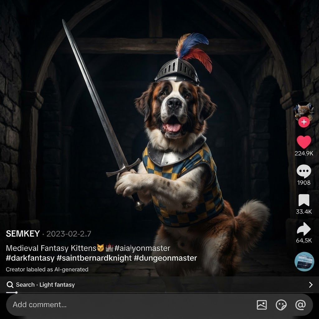 AI Design for Make this dog  character b and the particular style of this other image put him in the same position and remove the book on top of his head making more of him like a realistic dog and have some fun with it